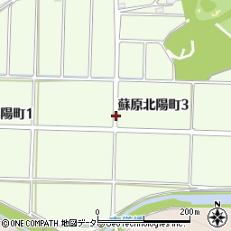 岐阜県各務原市蘇原北陽町周辺の地図