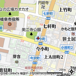 岐阜信用金庫若宮町支店周辺の地図