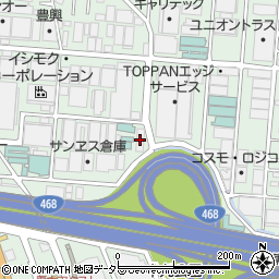 東京ベルト周辺の地図