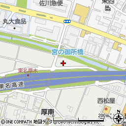 神奈川県厚木市愛甲2518周辺の地図