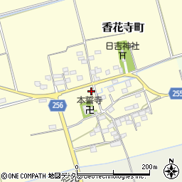 滋賀県長浜市香花寺町周辺の地図