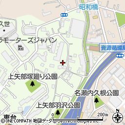 上矢部羽沢第二公園周辺の地図
