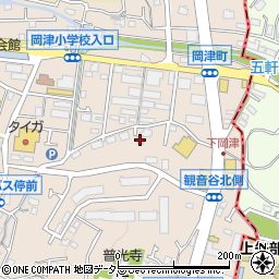 神奈川県横浜市泉区岡津町203周辺の地図