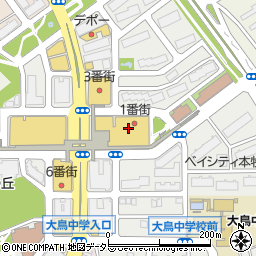 株式会社未来屋書店　本牧店周辺の地図