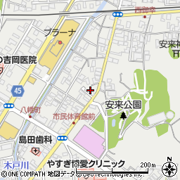 島根県安来市安来町1352周辺の地図