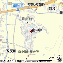 島根県松江市南中津周辺の地図