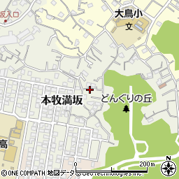 神奈川県横浜市中区本牧満坂166周辺の地図