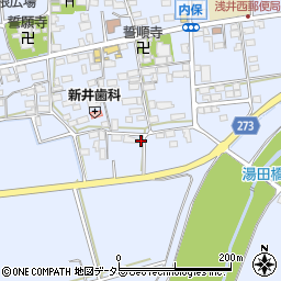 滋賀県長浜市内保町1423周辺の地図