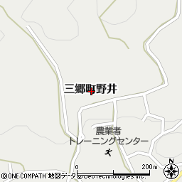 岐阜県恵那市三郷町野井周辺の地図