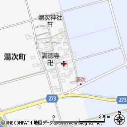 滋賀県長浜市湯次町76周辺の地図