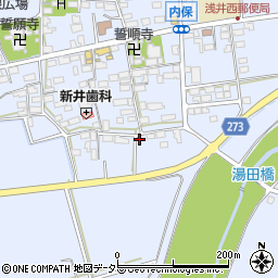 滋賀県長浜市内保町1104周辺の地図