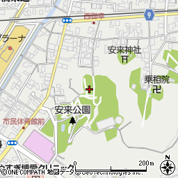 島根県安来市安来町1392周辺の地図