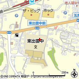 松江市立東出雲中学校周辺の地図
