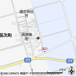 滋賀県長浜市湯次町74周辺の地図
