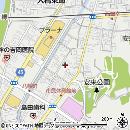 島根県安来市安来町1204周辺の地図