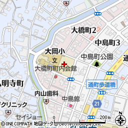 神奈川県横浜市南区大橋町周辺の地図