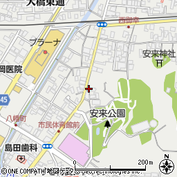 島根県安来市安来町1368周辺の地図