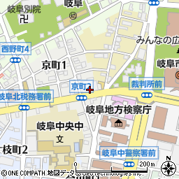日本放送協会岐阜放送局　番組等の問い合わせ周辺の地図
