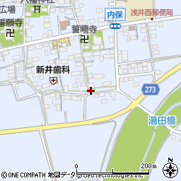滋賀県長浜市内保町1106周辺の地図