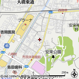 島根県安来市安来町1210周辺の地図