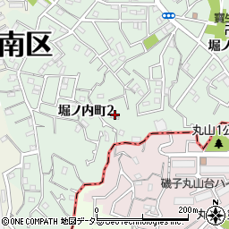 神奈川県横浜市南区堀ノ内町2丁目周辺の地図
