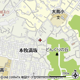 神奈川県横浜市中区本牧満坂154周辺の地図