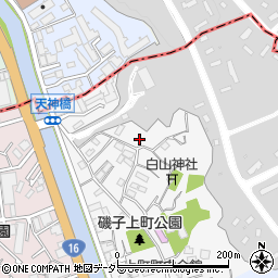 神奈川県横浜市磯子区上町周辺の地図
