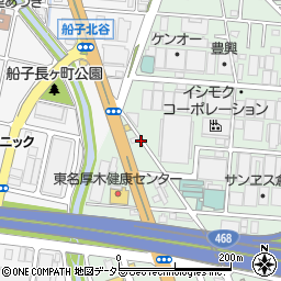 神奈川県厚木市岡田3丁目16周辺の地図