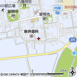 滋賀県長浜市内保町1421周辺の地図