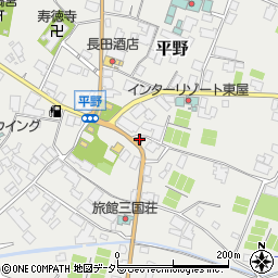 平野簡易郵便局周辺の地図