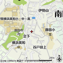 神奈川県横浜市南区蒔田町会下周辺の地図
