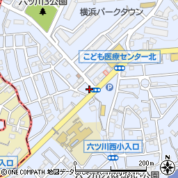 ヘアーサロングレイス六ッ川店周辺の地図