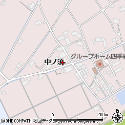 島根県出雲市灘分町中ノ須周辺の地図