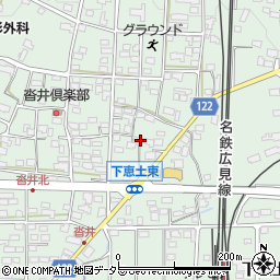 岐阜県可児市下恵土1084周辺の地図
