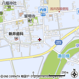 滋賀県長浜市内保町1110周辺の地図
