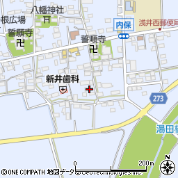 滋賀県長浜市内保町1420周辺の地図