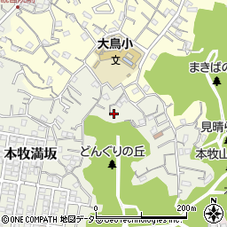 神奈川県横浜市中区本牧満坂128周辺の地図