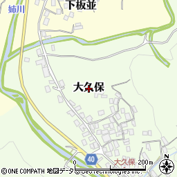 滋賀県米原市大久保周辺の地図