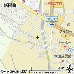 鳥取県倉吉市米田町周辺の地図