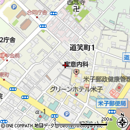 鳥取県米子市道笑町1丁目80周辺の地図