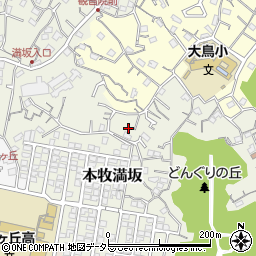 神奈川県横浜市中区本牧満坂158周辺の地図