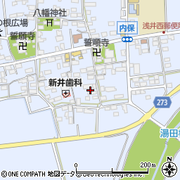 滋賀県長浜市内保町1418周辺の地図