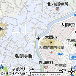 弘岡橋周辺の地図
