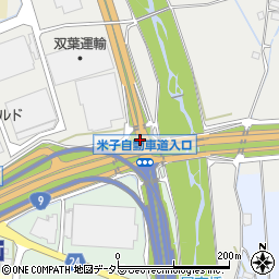 米子自動車道入口周辺の地図