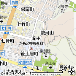 伊奈波横丁周辺の地図