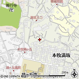 神奈川県横浜市中区本牧満坂227周辺の地図