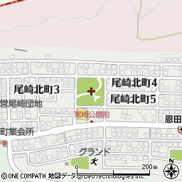 尾崎公園周辺の地図