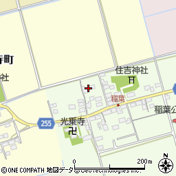 滋賀県長浜市稲葉町周辺の地図