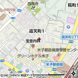 鳥取県米子市道笑町1丁目101周辺の地図
