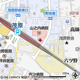 千葉県茂原市町保3周辺の地図